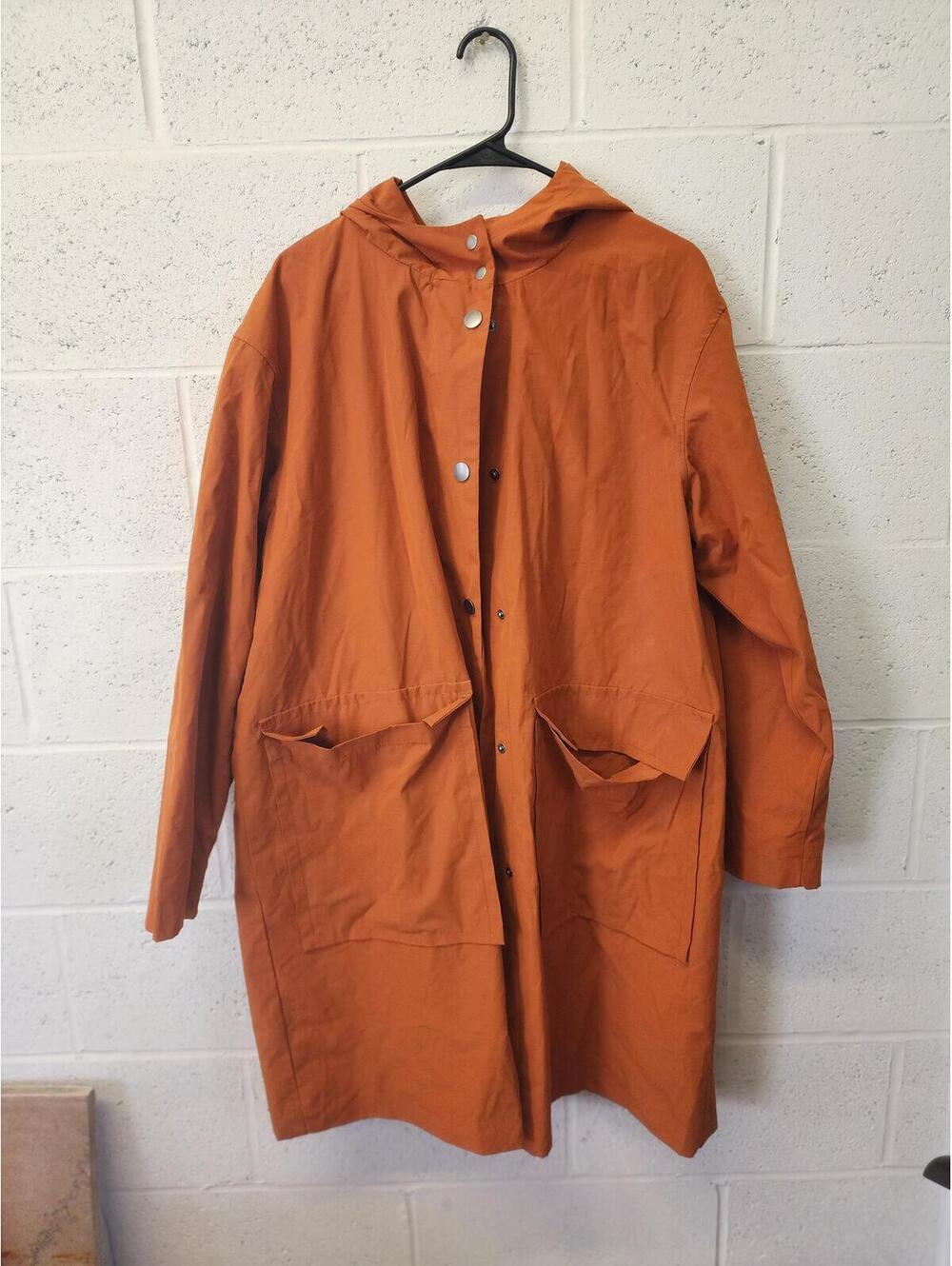 Size XXL A New Day Rust Orange Hooded Lightweight Coat